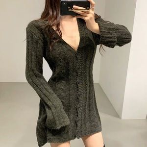 Winter knit dress